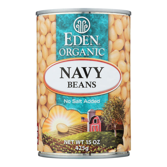 Eden Foods Navy Beans - Organic - Case Of 12 - 15 Oz.