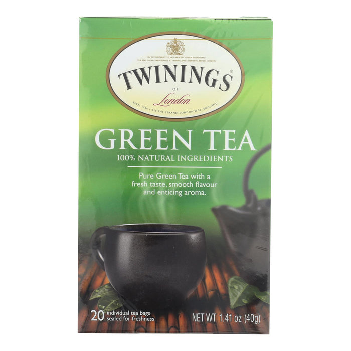 Twinings Tea Green Tea - Natural - Case Of 6 - 20 Bags.