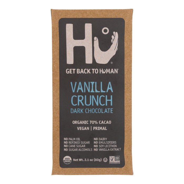 Hu - Dark Chocolate Bar Vanilla Crunch - Case Of 12-2.1 Oz