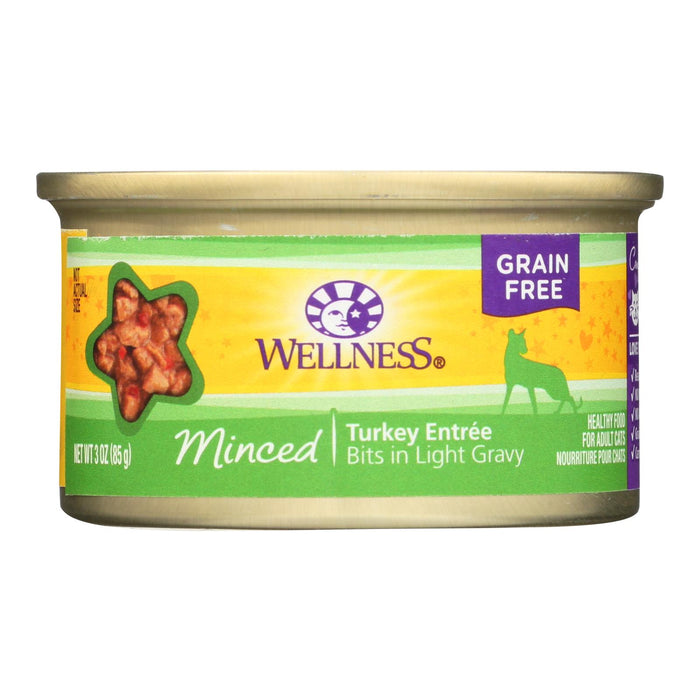 Wellness Pet Products Cat Food - Turkey Entr?e - Case Of 24 - 3 Oz