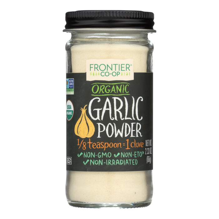 Frontier Herb Garlic - Organic - Powder - 2.33 Oz.