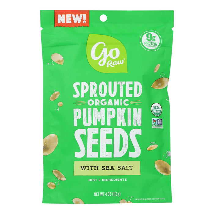 Go Raw - Snack Seed Pumpkin Sprtd - Case Of 10 - 4 Oz.