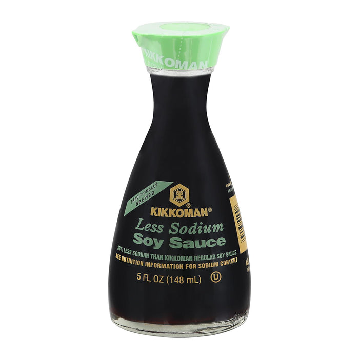 Kikkoman Soy Sauce -Less Sodium - Case Of 12 - 5 Oz.