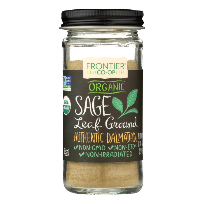 Frontier Herb Sage Leaf - Organic - Ground - .8 Oz.