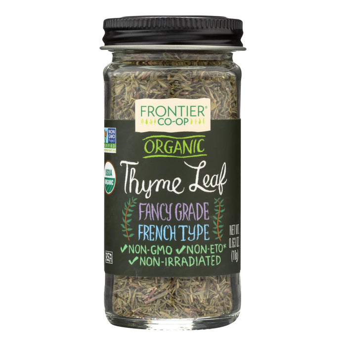 Frontier Herb Thyme Leaf - Organic - Whole - 8 Oz
