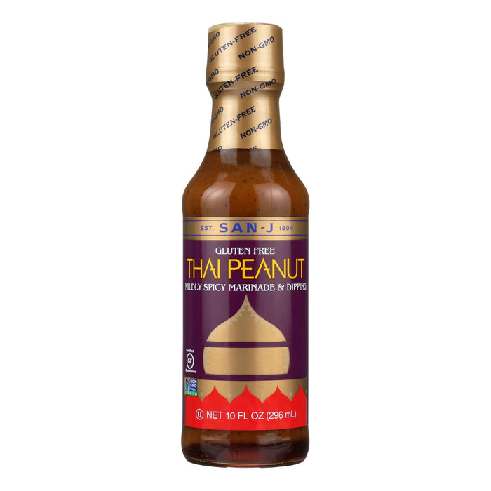 San - J Cooking Sauce - Thai Peanut - Case Of 6 - 10 Fl Oz