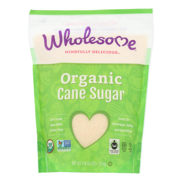 Wholesome Sweeteners Sugar -Organic - Turbinado - Raw Cane - 64 Oz - Case Of 6