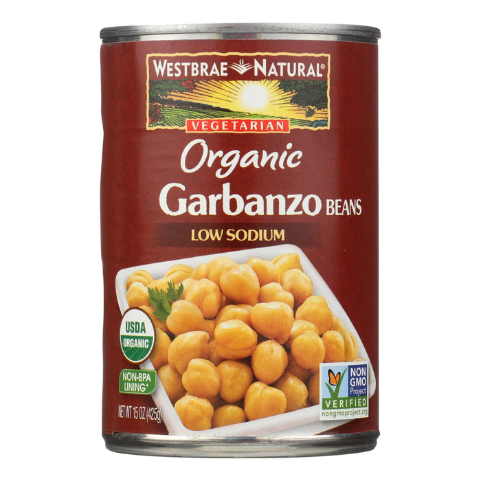 Westbrae Foods Organic Garbanzo Beans - Case Of 12 - 15 Oz