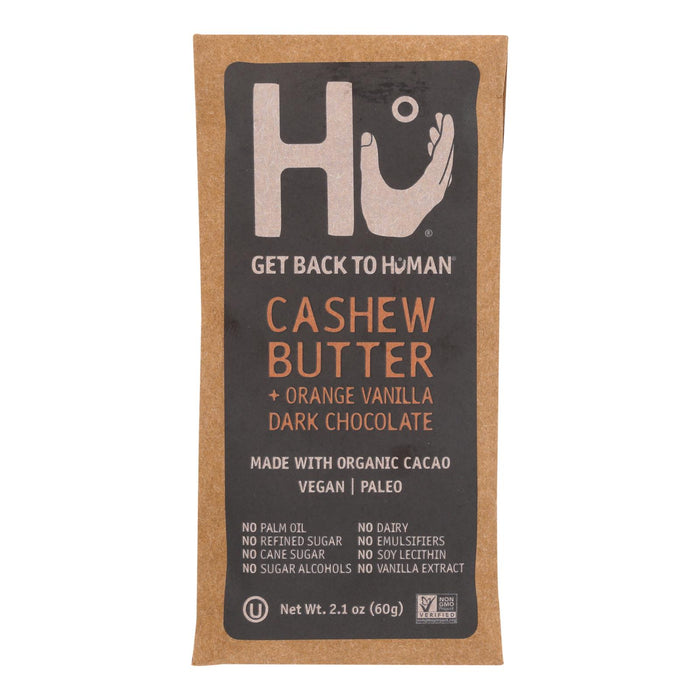 Hu - Dark Chocolate Bar Cashew Butter Orange Vanilla - Case Of 12-2.1 Oz.