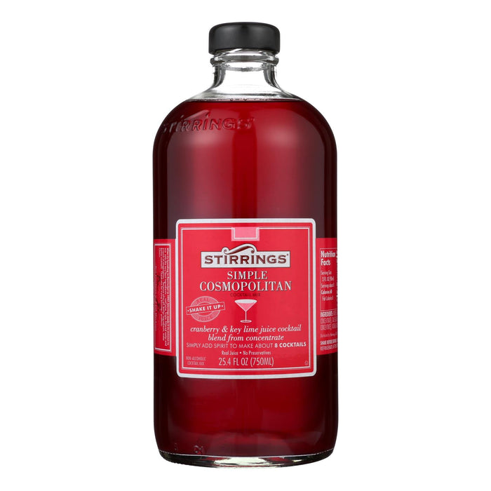 Stirrings Cocktail Mixer - Cosmopolitan - Case Of 6 -750 Ml