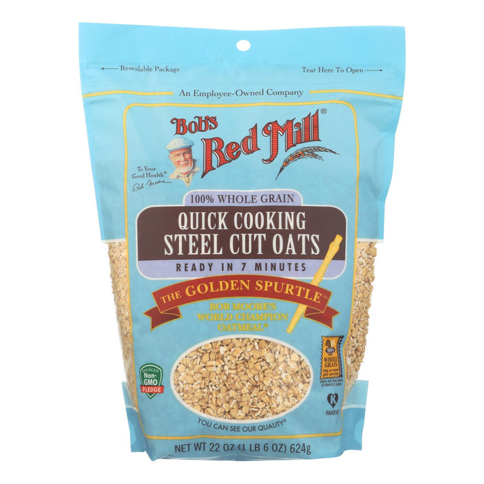 Bob's Red Mill - Quick Cooking Steel Cut Oats - Case Of 4-22 Oz