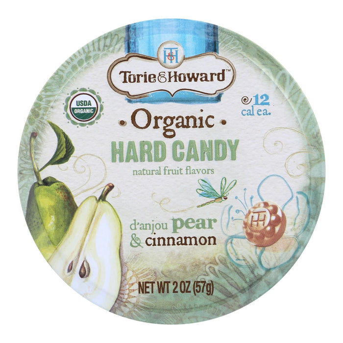 Torie And Howard Organic Hard Candy -Danjou Pear And Cinnamon - 2 Oz - Case Of 8