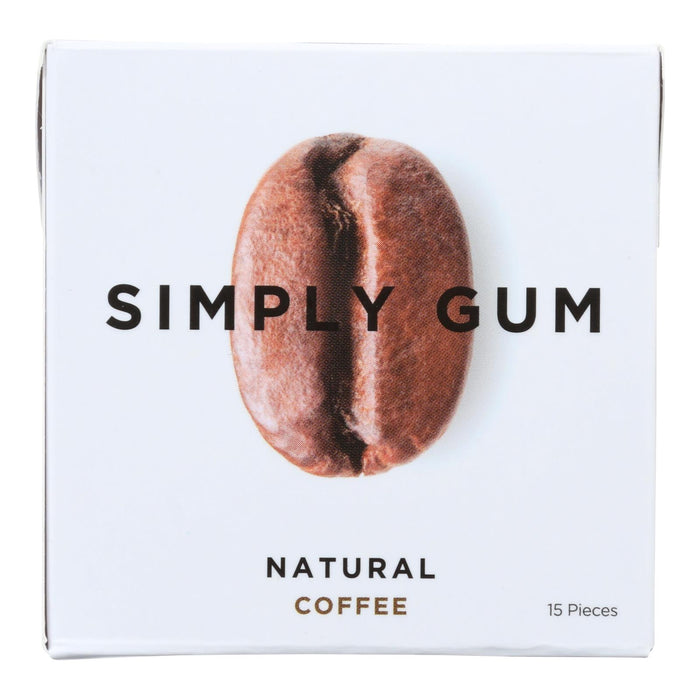 Simply Gum All Natural Gum -Coffee - Case Of 12 - 15 Count