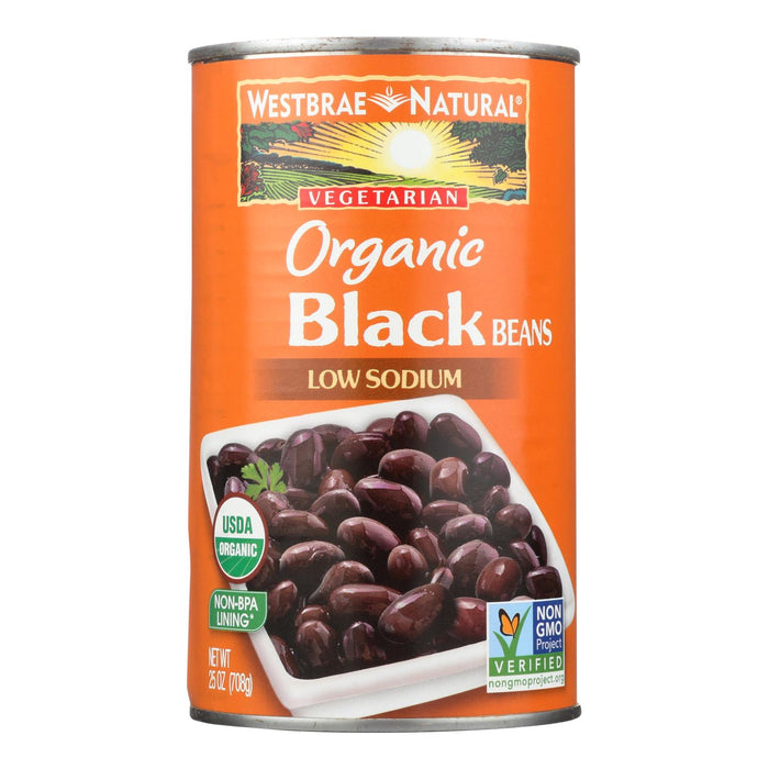 Westbrae Foods Organic Black Beans - Case Of 12 -25 Oz.