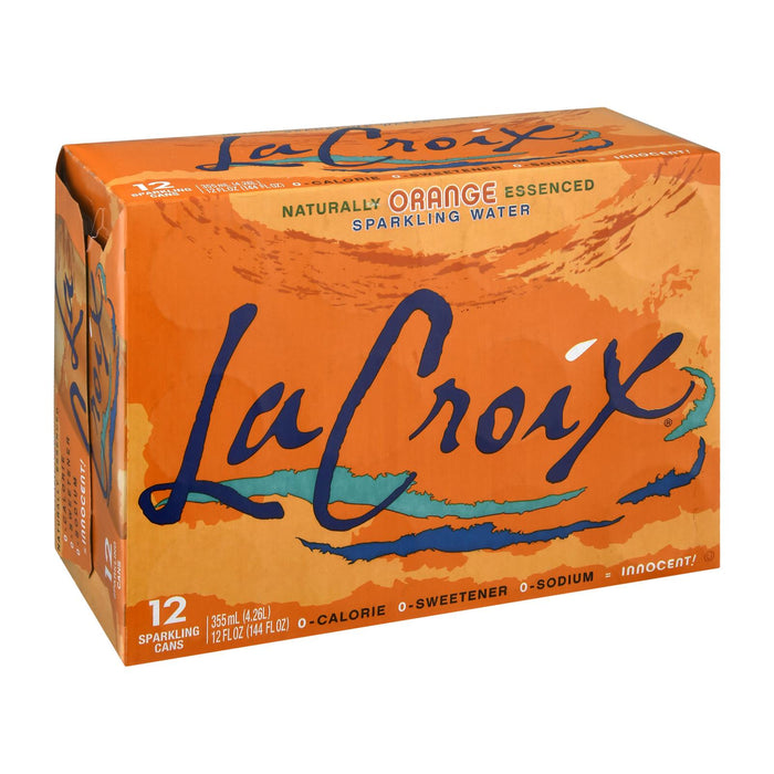Lacroix Sparkling Water - Orange - Case Of 2 - 12/12 Fl Oz.