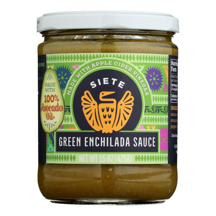 Siete - Sauce Green Enchilada - Case Of 6-16 Oz.