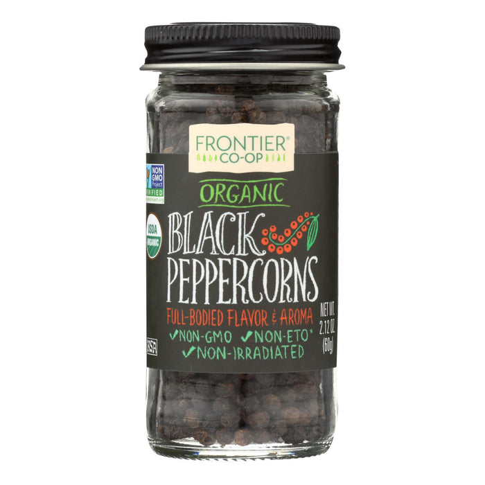 Frontier Herb Peppercorns - Organic - Whole - Black - 2.12 Oz.