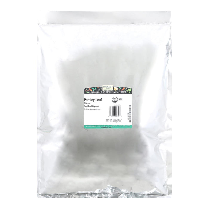 Frontier Herb Parsley Leaf Organic Flakes -Single Bulk Item - 1lb