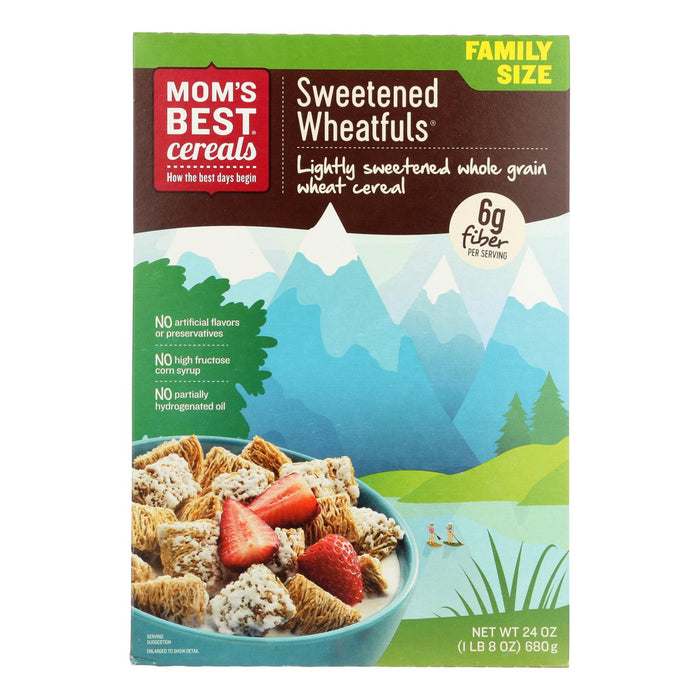 Mom's Best Naturals Wheat-fuls - Sweetened - Case Of 12 - 24 Oz.