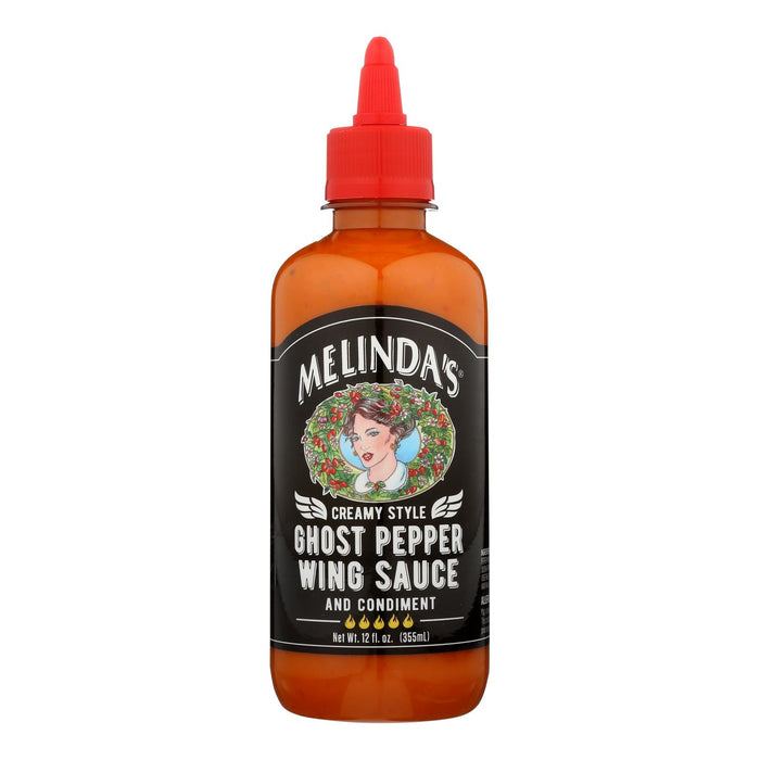 Melinda's - Wing Sauce Creamy Ghost Peppr - Case Of 6 -12 Oz