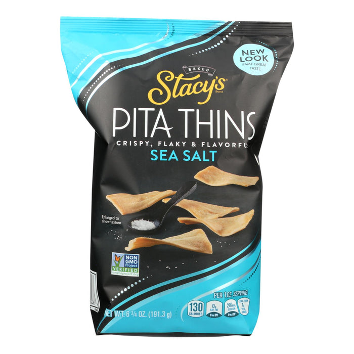 Stacy's Pita Chips Simply Naked Pita Chips - Case Of 8 - 6.75 Oz