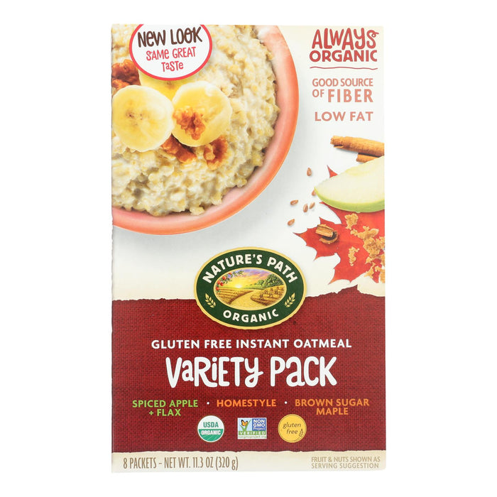 Nature's Path Organic Hot Oatmeal - Variety Pack - Case Of 6 - 11.3 Oz