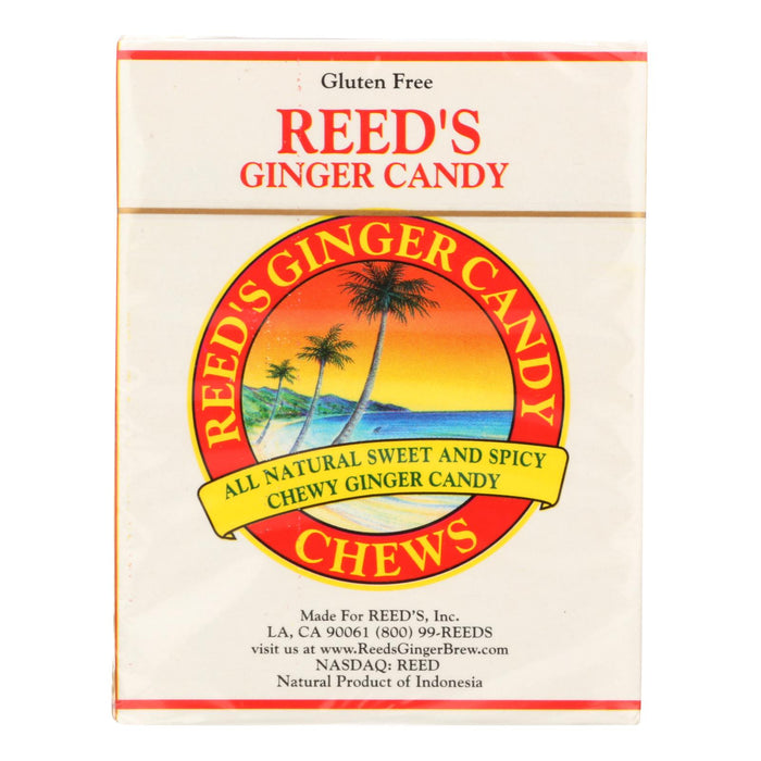 Reed's Ginger Beer Chewy Ginger Candy Rolls - Case Of 20 - 2 Oz.