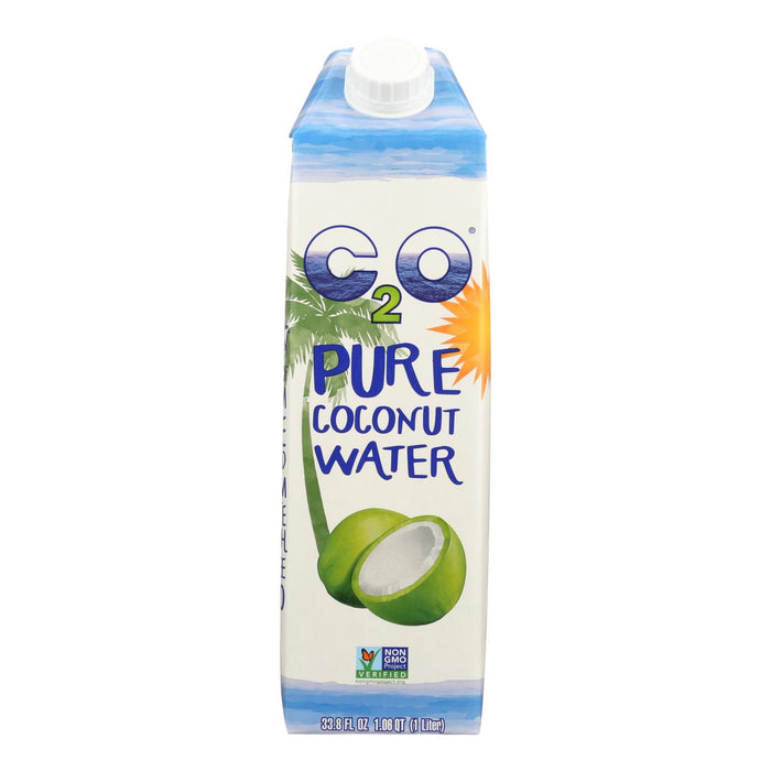 C2o - Pure Coconut Water Pure Coconut Water -Original - Case Of 12 - 33.8 Fl Oz