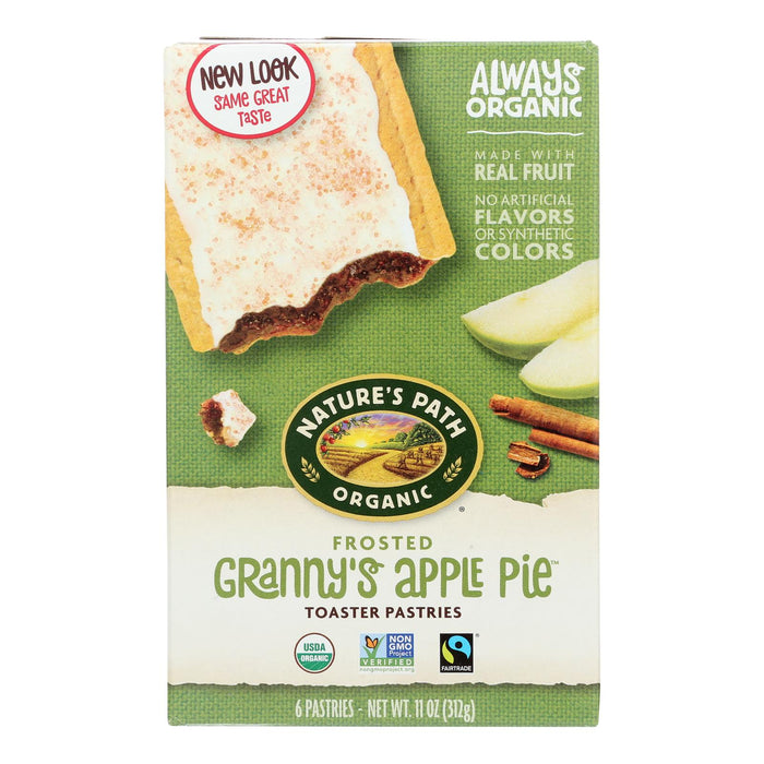 Nature's Path Organic Frosted Toaster Pastries - Granny's Apple Pie - Case Of 12 - 11 Oz.