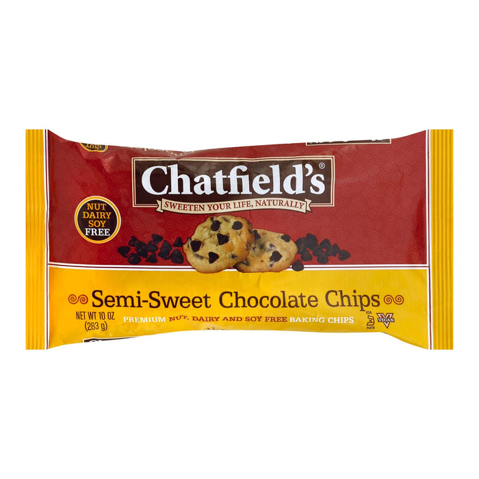 Chatfield's - Chocolate Chips Semi Sweet - Case Of 12 - 10 Oz