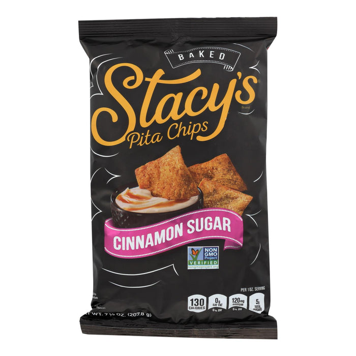Stacy's Pita Chips Cinnamon Sugar Pita Chips - Cinnamon Sugar - Case Of 12 - 7.33 Oz