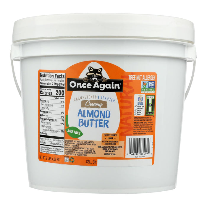 Once Again Almond Butter Smooth - Single Bulk Item - 9lb