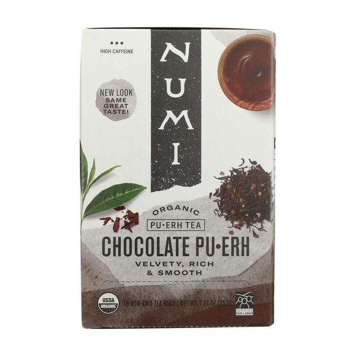 Numi Tea Organic Chocolate Pu-erh - Case Of 6 - 16 Bag