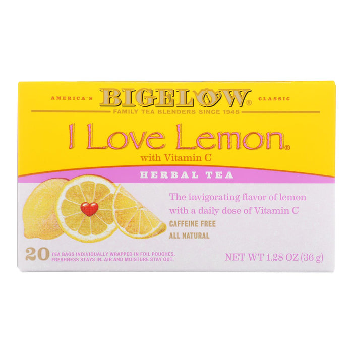 Bigelow Tea I Love Lemon Herb Tea - Case Of 6 - 20 Bag