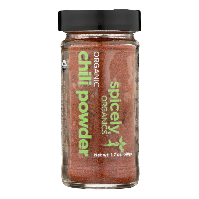 Spicely Organics - Organic Chili - Powder - Case Of 3 - 1.7 Oz