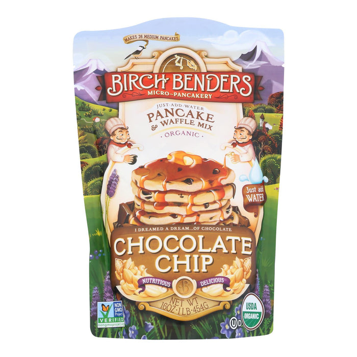 Birch Benders Pancake And Waffle Mix - Chocolate Chip - Case Of 6 - 16 Oz