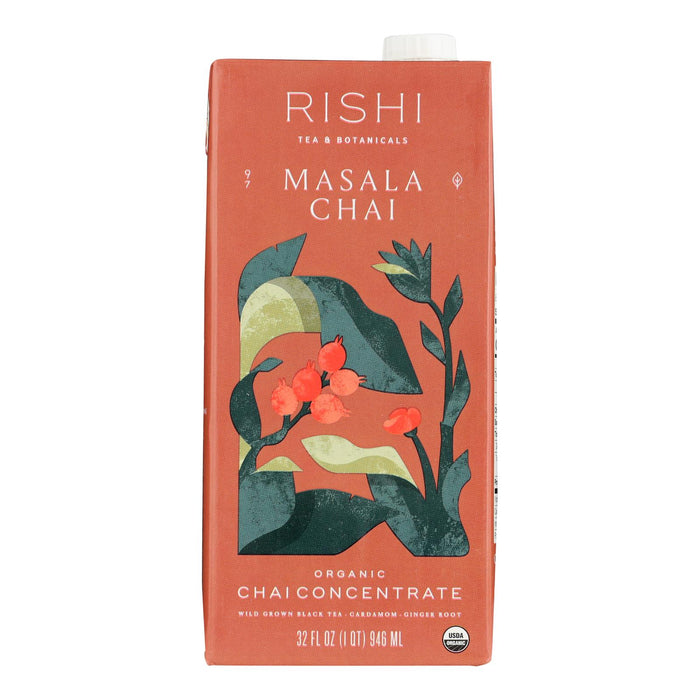 Rishi Masala Chai Concentrate - Case Of 12 - 32 Fl Oz.