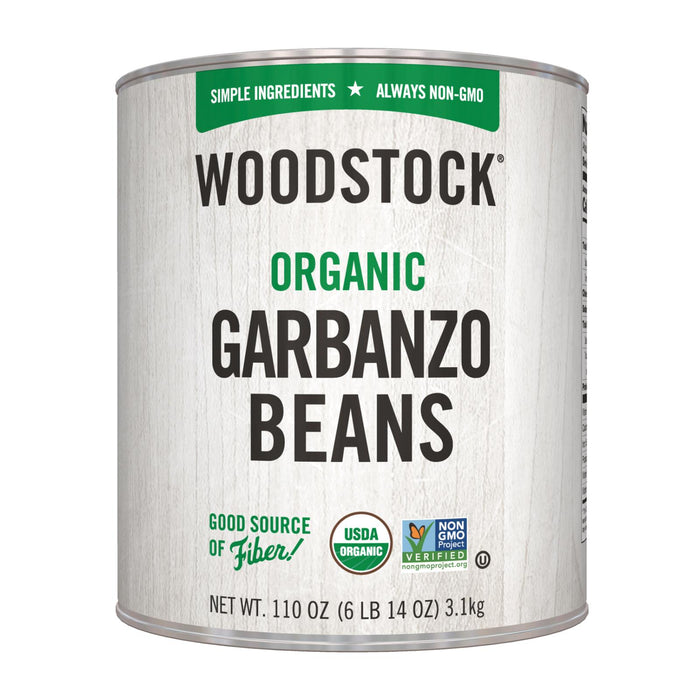 Woodstock Organic Garbanzo Beans -Case Of 6 - 110 Oz
