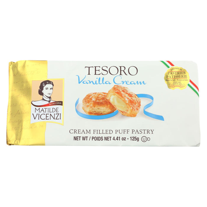 Vicenzi Tesoro Vanilla Cream - Case Of 8 - 4.41 Oz