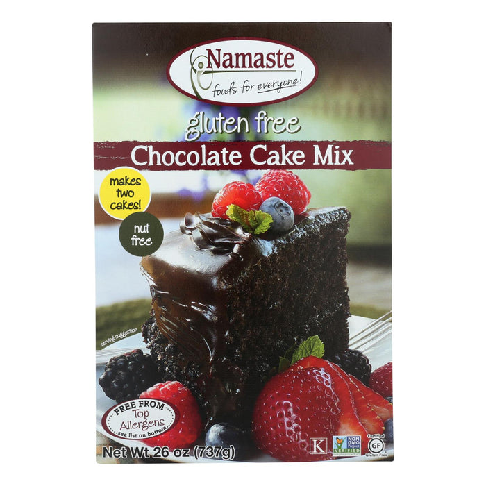 Namaste Foods Chocolate Cake - Mix - Case Of 6 - 26 Oz