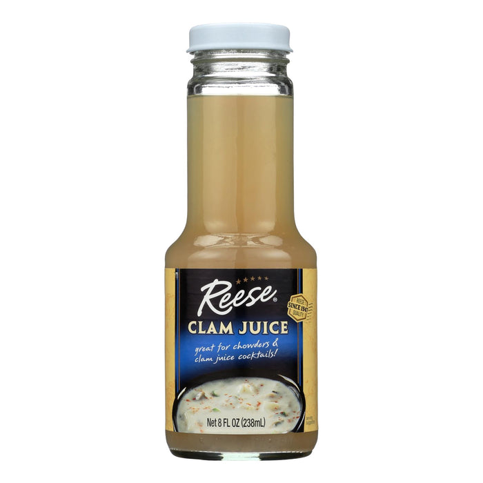 Reese Clam Juice Bottle - Case Of 6 - 8 Fl Oz