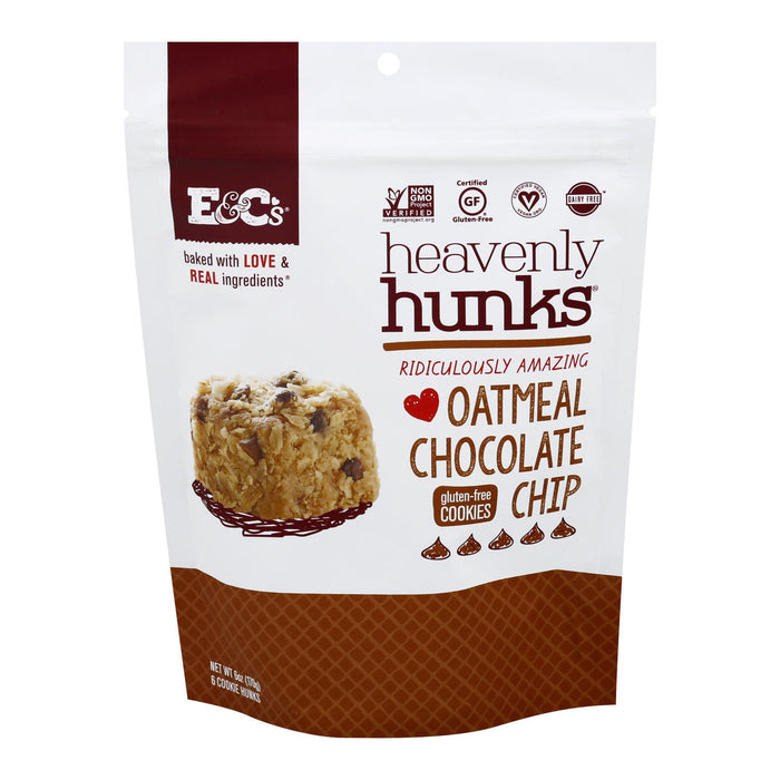 Heavenly Hunks - Cookie Oatmeal Chocolate Chip - Case Of 6 - 6 Oz