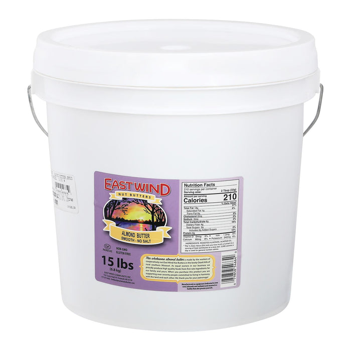 East Wind Almond Butter - Smooth - 15 Lb