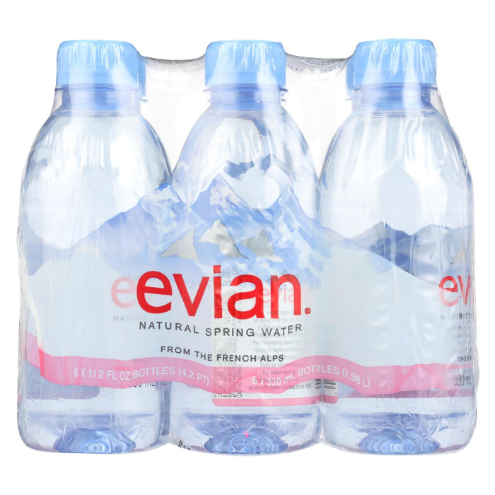 Evians Spring Water Spring Water - Natural - Case Of 4 - 6/11.2fl Oz.