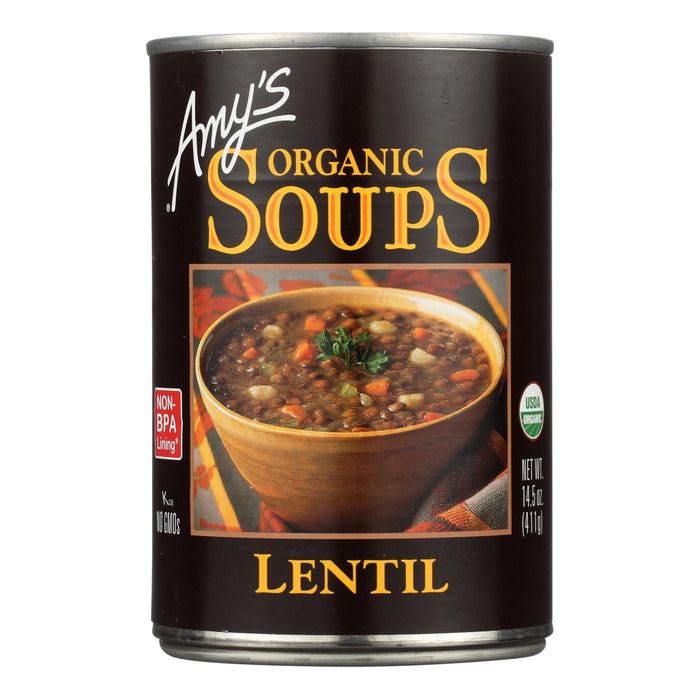 Amy's - Organic Lentil Soup - Case Of 12 - 14.5 Oz