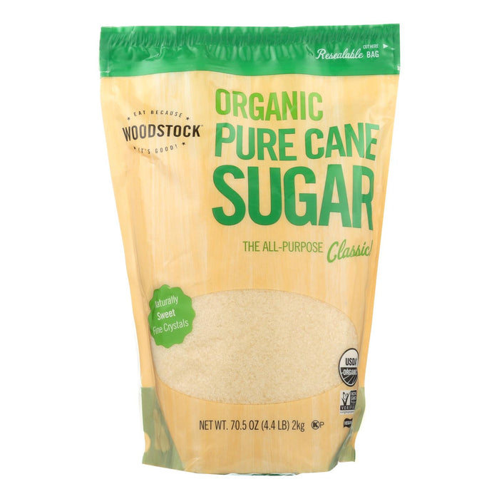 Woodstock Organic Cane Sugar -Case Of 5 - 4.4 Lb
