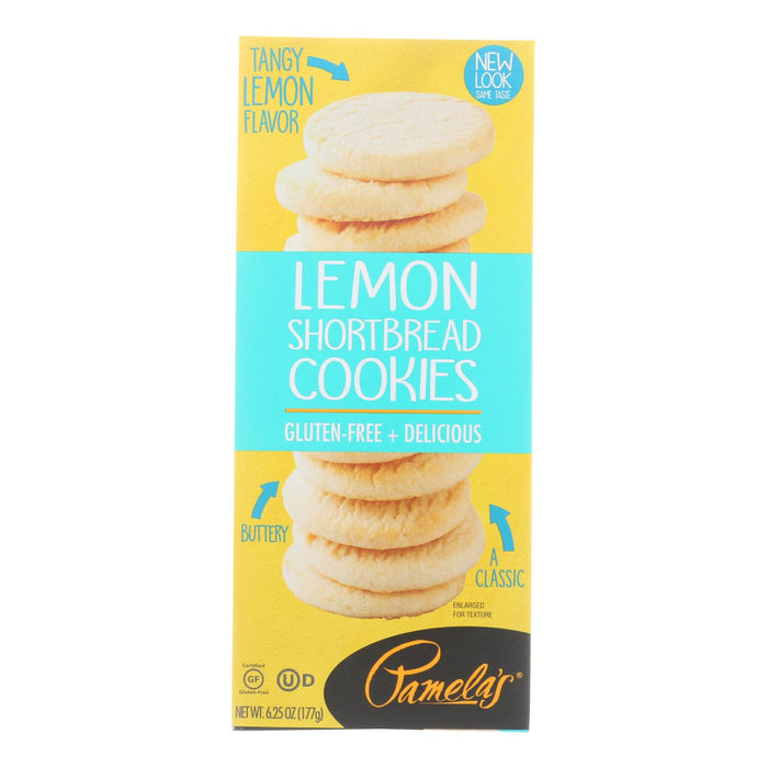 Pamela's Products - Cookies - Lemon Shortbread - Gluten-free - Case Of 6 - 6.25 Oz.