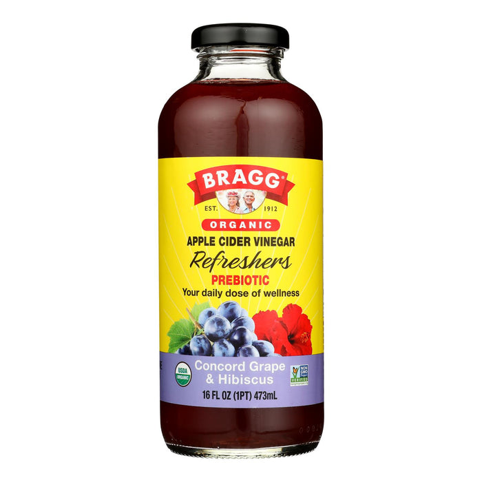 Bragg - Apple Cider Vinegar Grp Hibiscus Refresh - Case Of 12-16 Fz
