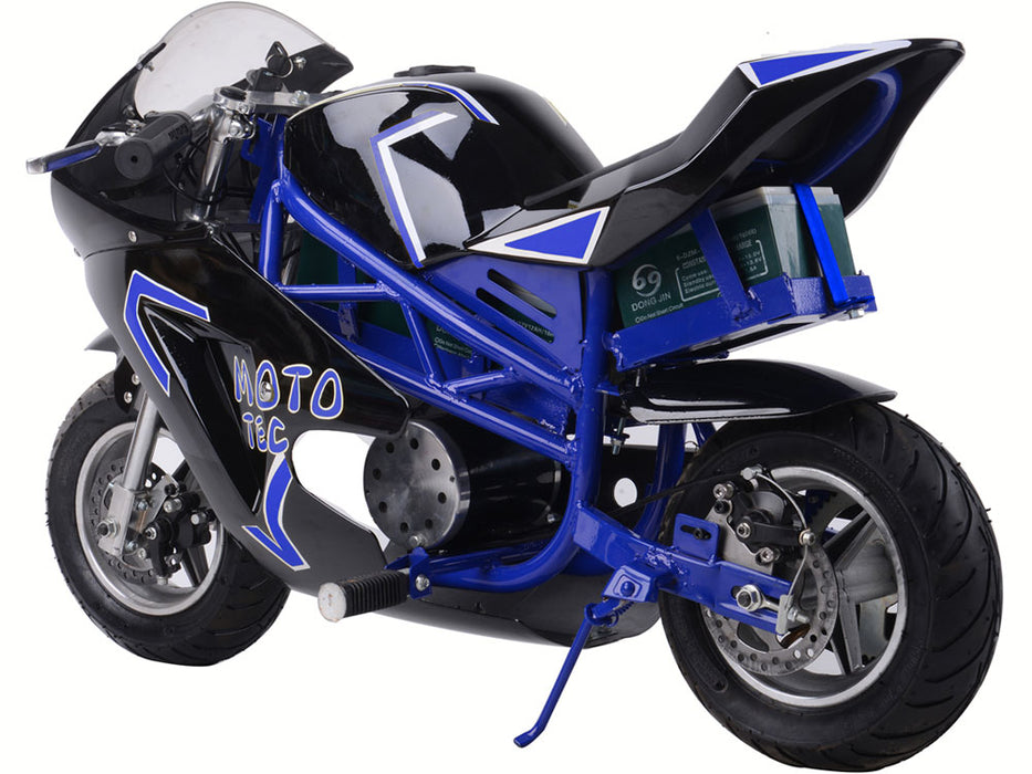 Electric Pocket Bike Gt 36v 500w Blue.
