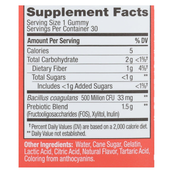 Olly -Pro/prebiotics Peach - 1 Each - 30 Ct